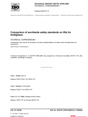 ISO/TR 16765:2003/Cor 1:2003 PDF