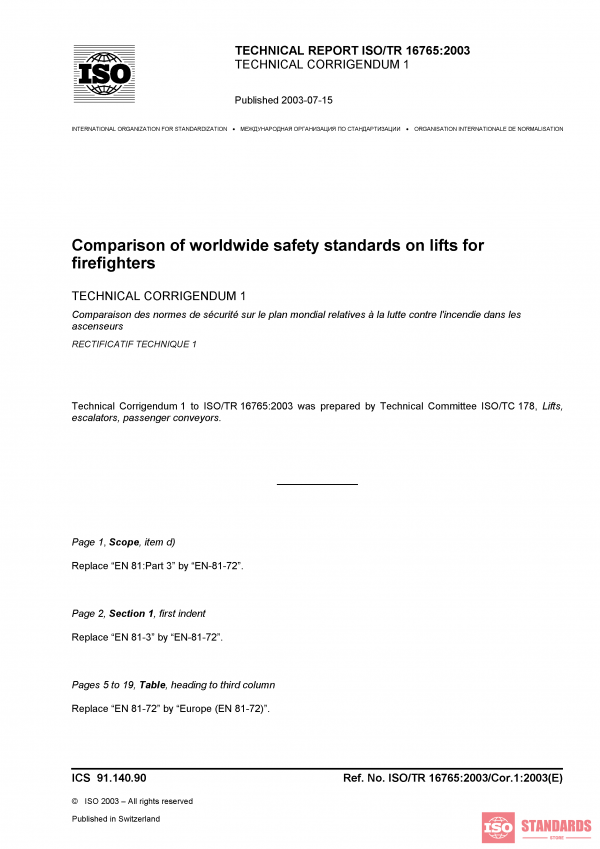 ISO/TR 16765:2003/Cor 1:2003 PDF