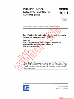CISPR 16-1-3:2003 PDF