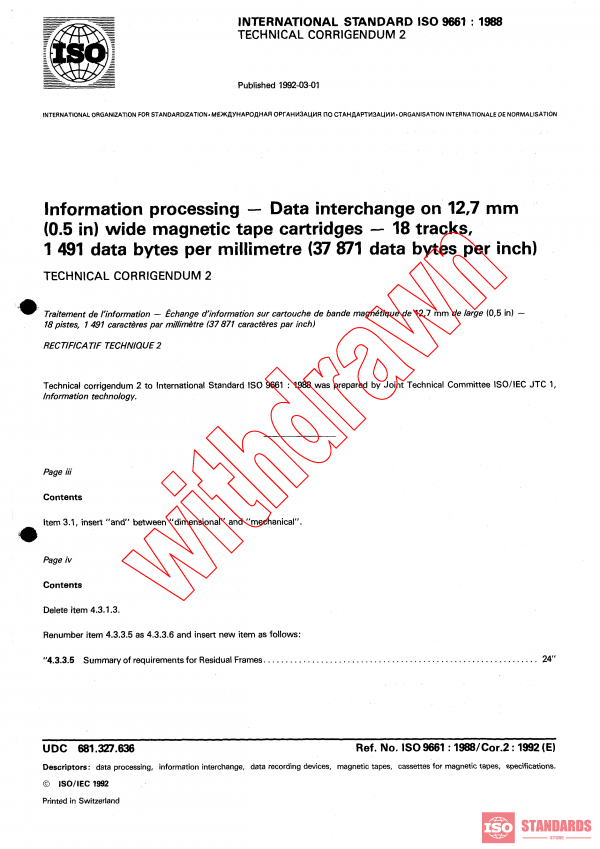 ISO 9661:1988/COR2:1992 PDF