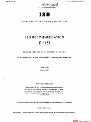 ISO/R 1167:1970 PDF