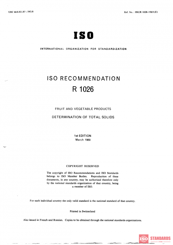 ISO/R 1026:1969 PDF