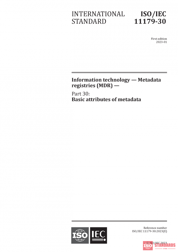 ISO/IEC 11179-30:2023 PDF
