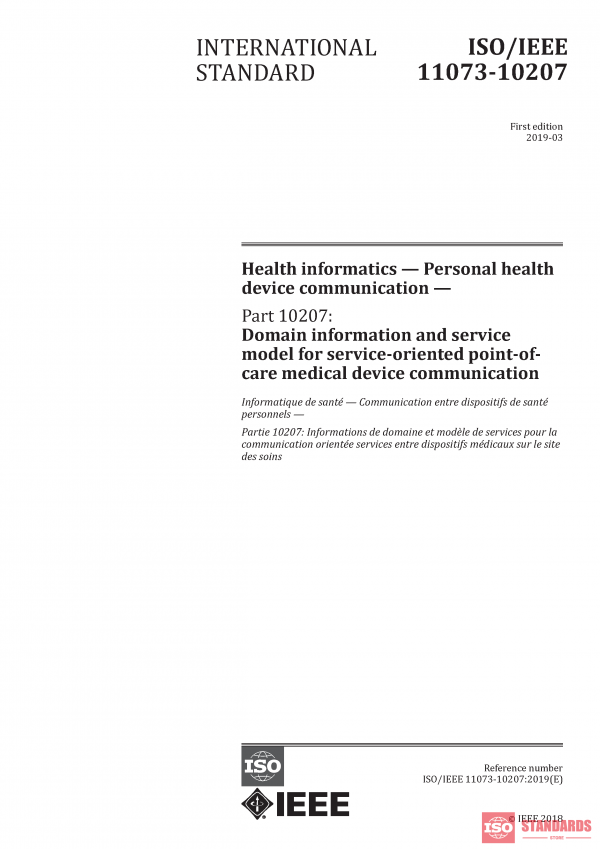 ISO/IEEE 11073-10207:2019 PDF