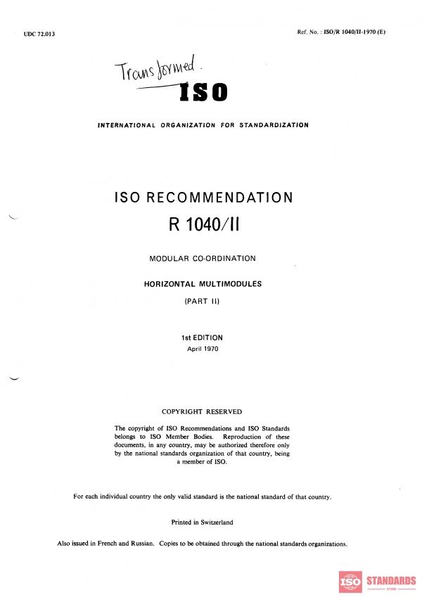 ISO/R 1040-2:1970 PDF