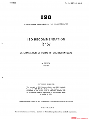 ISO/R 157:1960 PDF