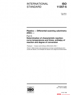 ISO 11357-5:1999 PDF