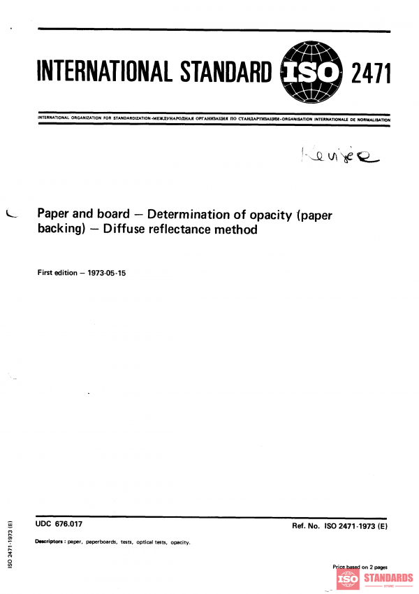 ISO 2471:1973 PDF