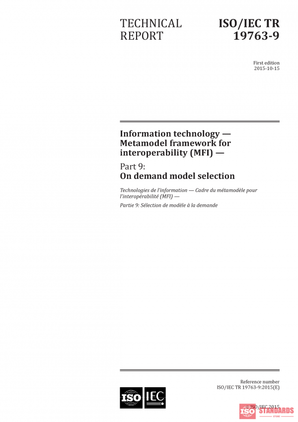 ISO/IEC TR 19763-9:2015 PDF