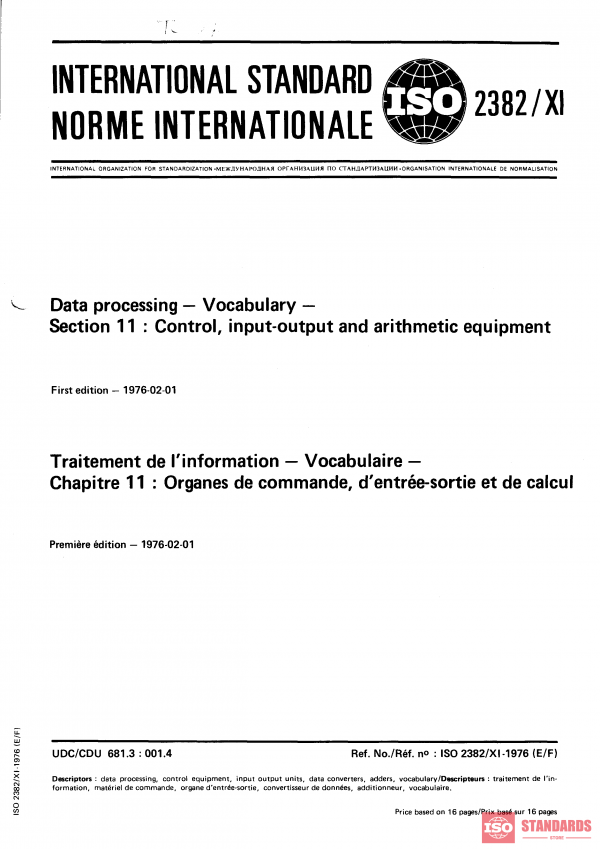 ISO 2382-11:1976 PDF