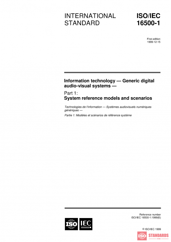 ISO/IEC 16500-1:1999 PDF