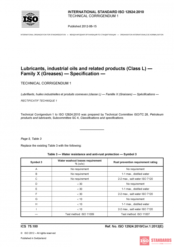 ISO 12924:2010/Cor 1:2012 PDF