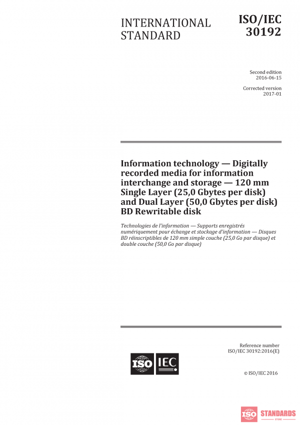 ISO/IEC 30192:2016 PDF
