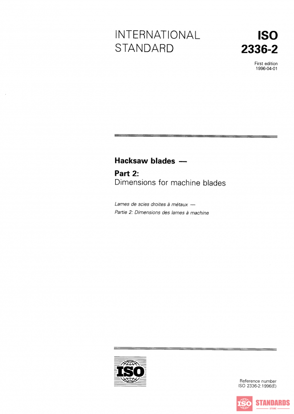 ISO 2336-2:1996 PDF