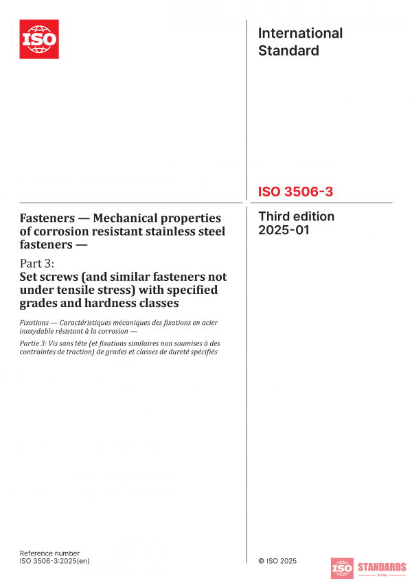 ISO 3506-3:2025 PDF