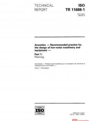 ISO/TR 11688-1:1995 PDF
