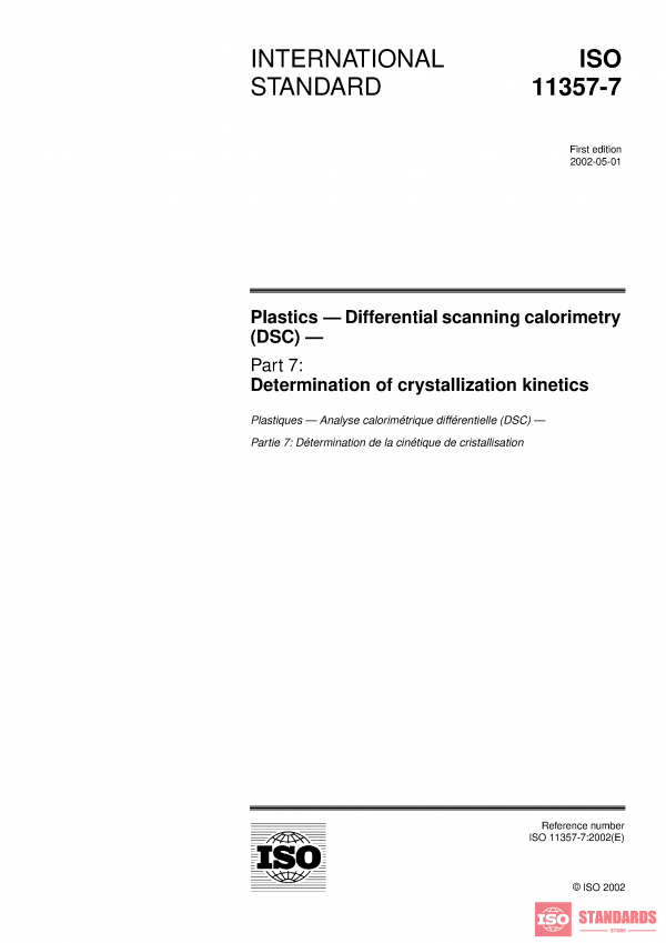 ISO 11357-7:2002 PDF