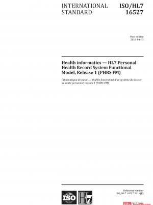 ISO/HL7 16527:2016 PDF