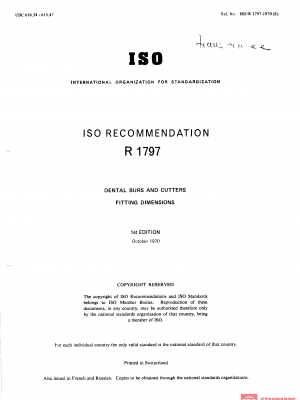 ISO/R 1797:1970 PDF