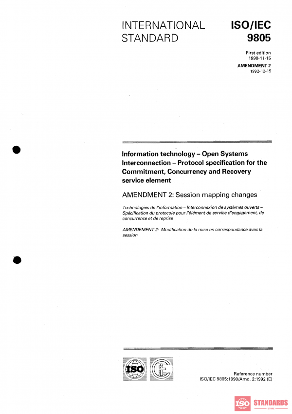 ISO/IEC 9805:1990/Amd 2:1992 PDF