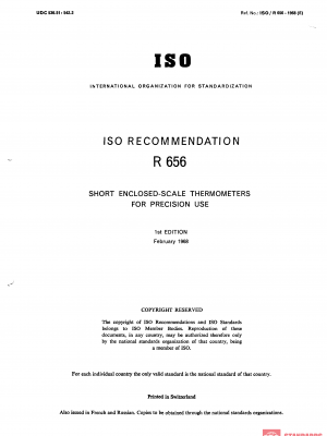 ISO/R 656:1968 PDF