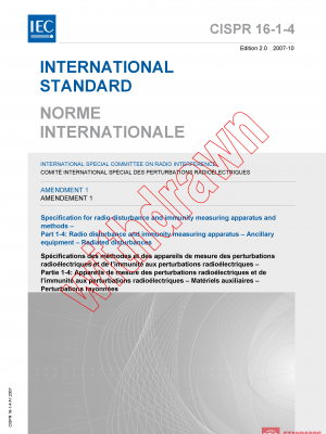 CISPR 16-1-4:2007/AMD1:2007 PDF
