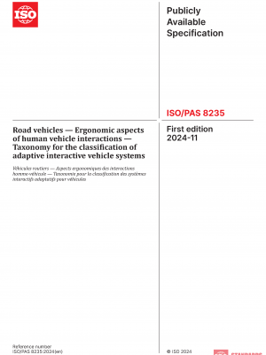 ISO/PAS 8235:2024 PDF