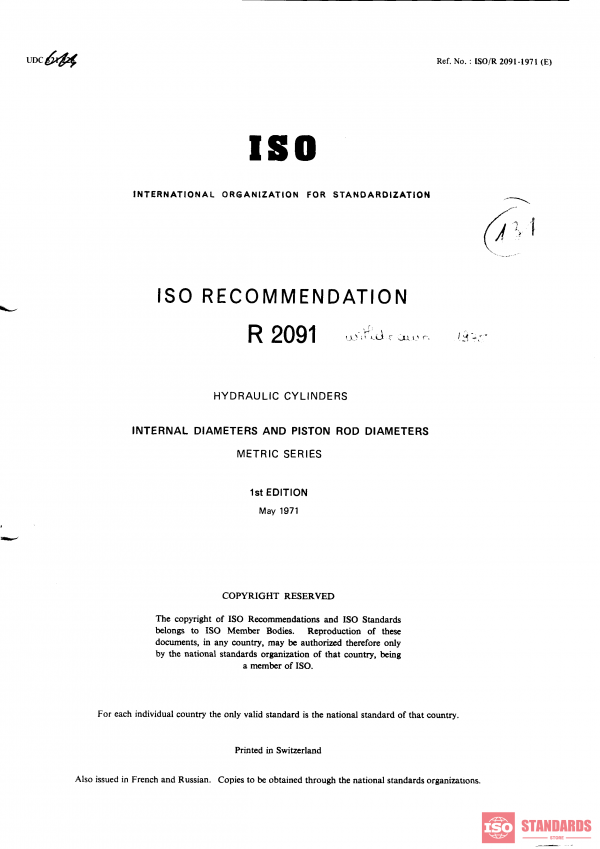 ISO/R 2091:1971 PDF