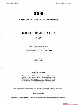 ISO/R 928:1969 PDF