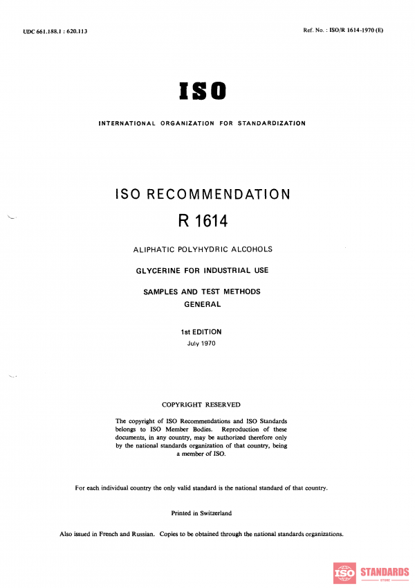 ISO/R 1614:1970 PDF