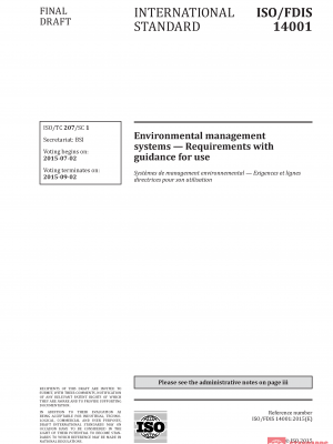 ISO/FDIS 14001 :2015 PDF