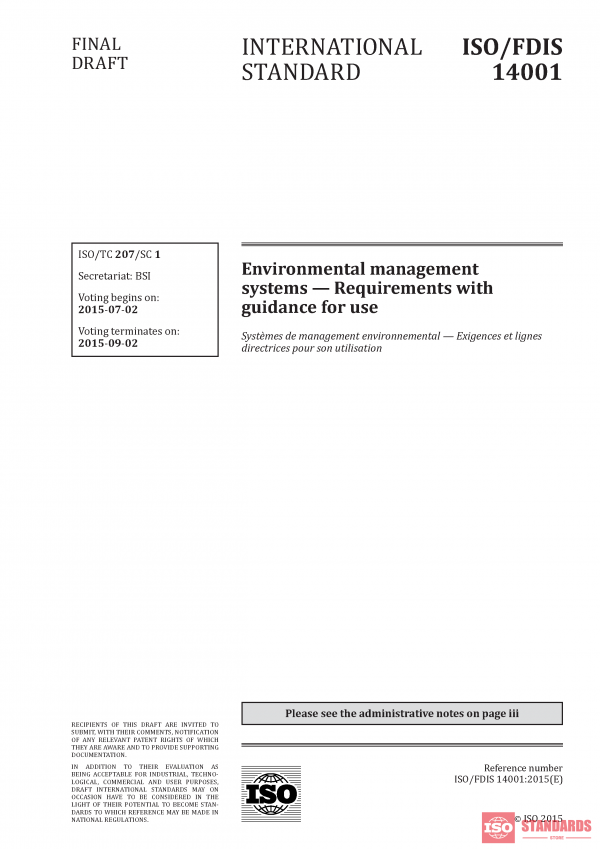 ISO/FDIS 14001 :2015 PDF