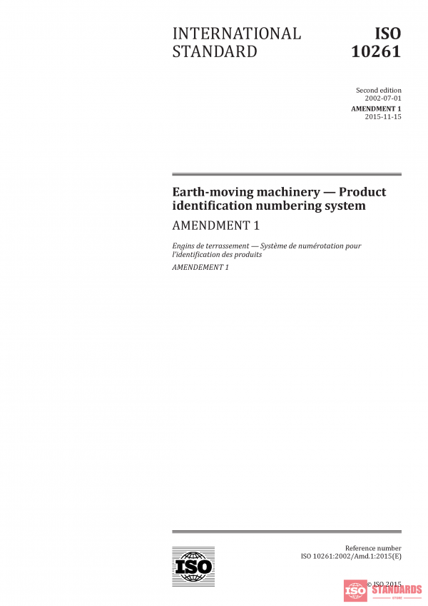 ISO 10261:2002/Amd 1:2015 PDF