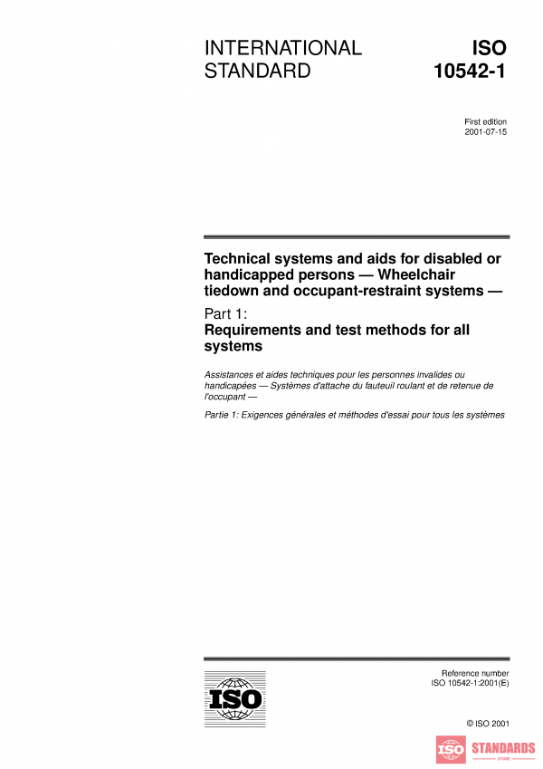 ISO 10542-1:2001 PDF