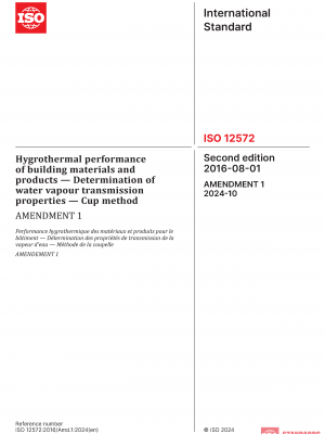 ISO 12572:2016/Amd 1:2024 PDF