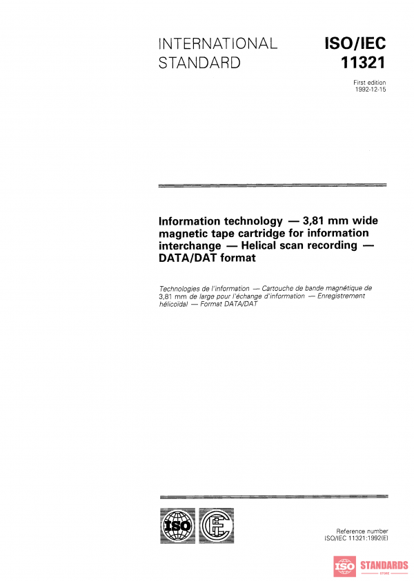 ISO/IEC 11321:1992 PDF