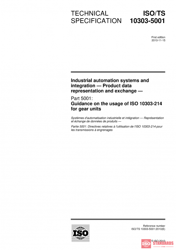 ISO/TS 10303-5001:2010 PDF