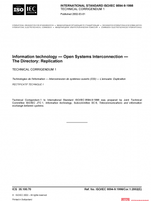 ISO/IEC 9594-9:1998/Cor 1:2002 PDF