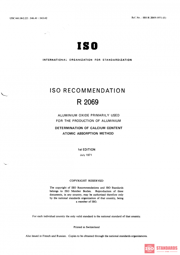 ISO/R 2069:1971 PDF