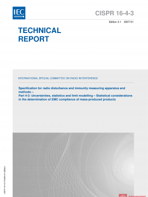 CISPR TR 16-4-3:2004+AMD1:2006 CSV PDF