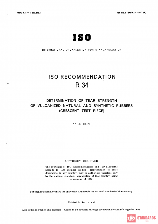 ISO/R 34:1957 PDF