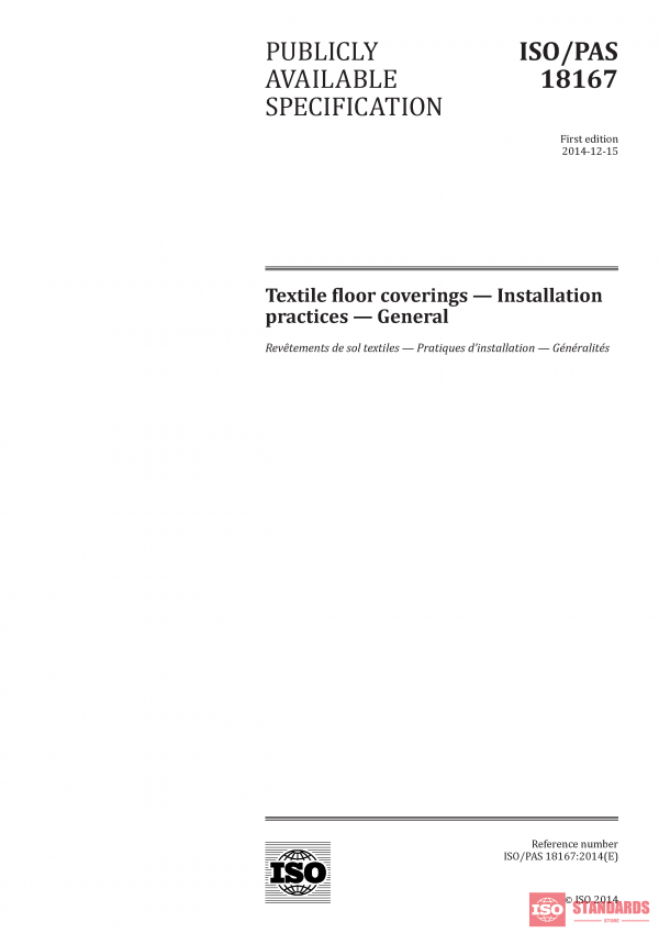 ISO/PAS 18167:2014 PDF