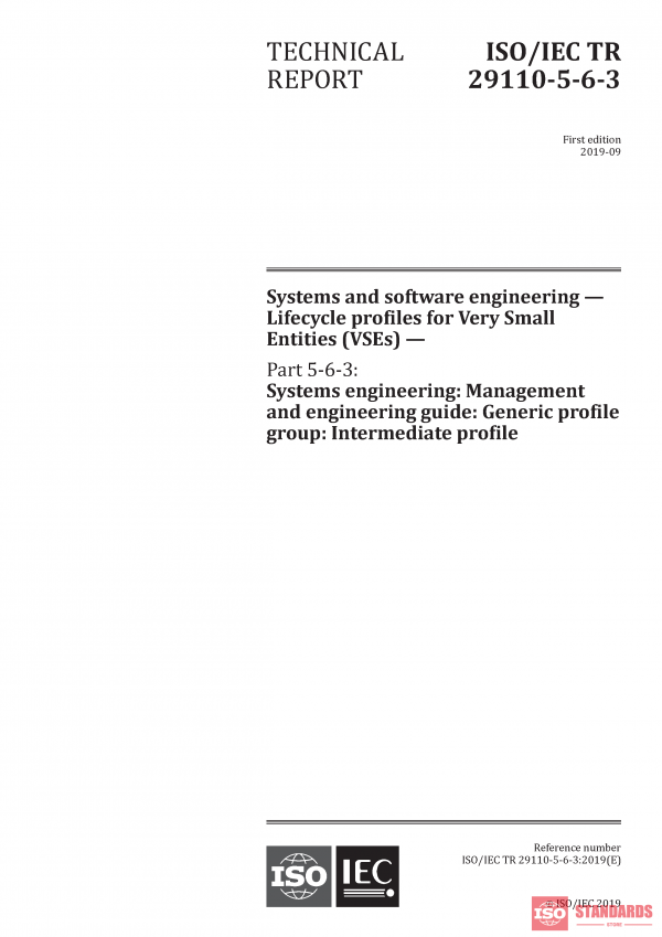 ISO/IEC TR 29110-5-6-3:2019 PDF