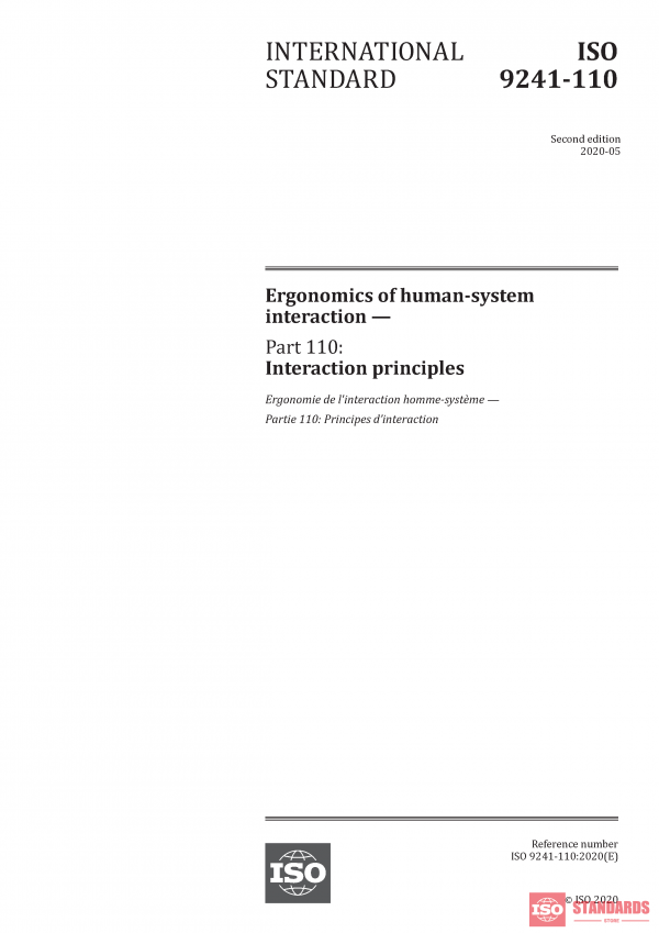 ISO 9241-110:2020 PDF