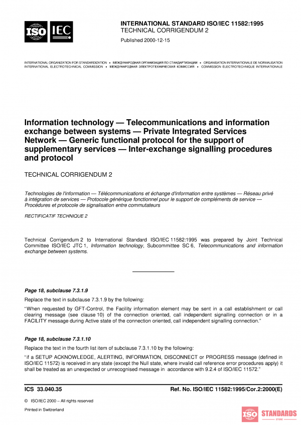 ISO/IEC 11582:1995/Cor 2:2000 PDF