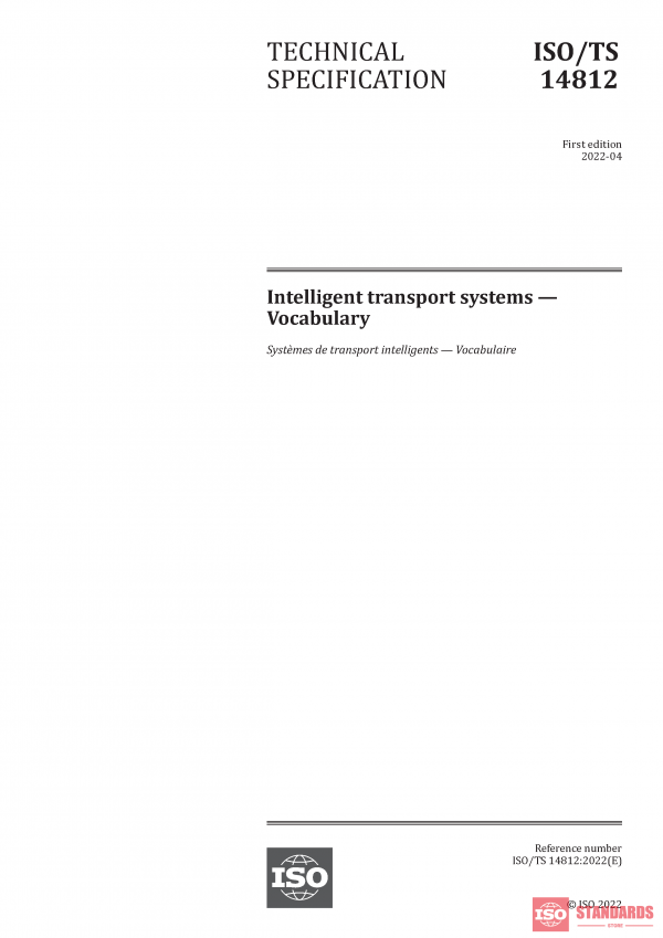 ISO/TS 14812:2022 PDF