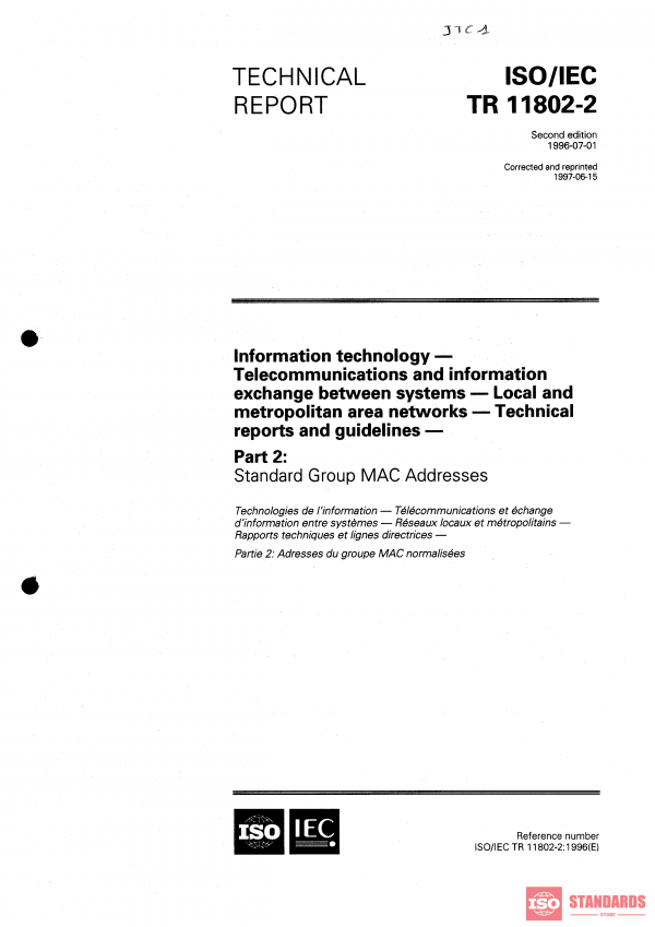 ISO/IEC TR 11802-2:1996 PDF