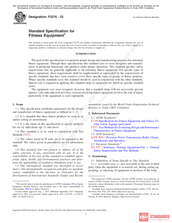 ASTM F2276 WG:23 PDF