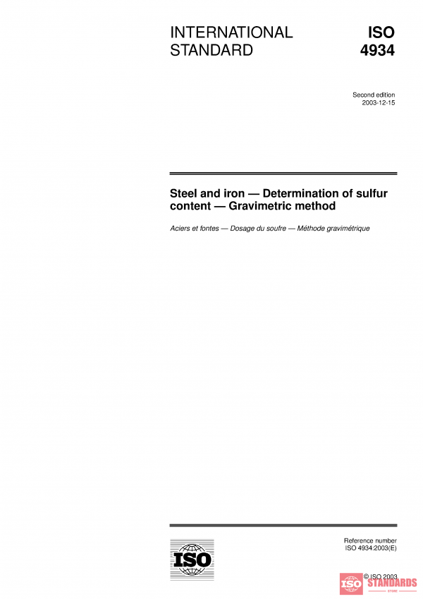 ISO 4934:2003 PDF