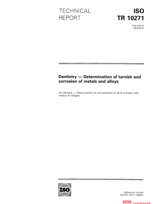 ISO/TR 10271:1993 PDF